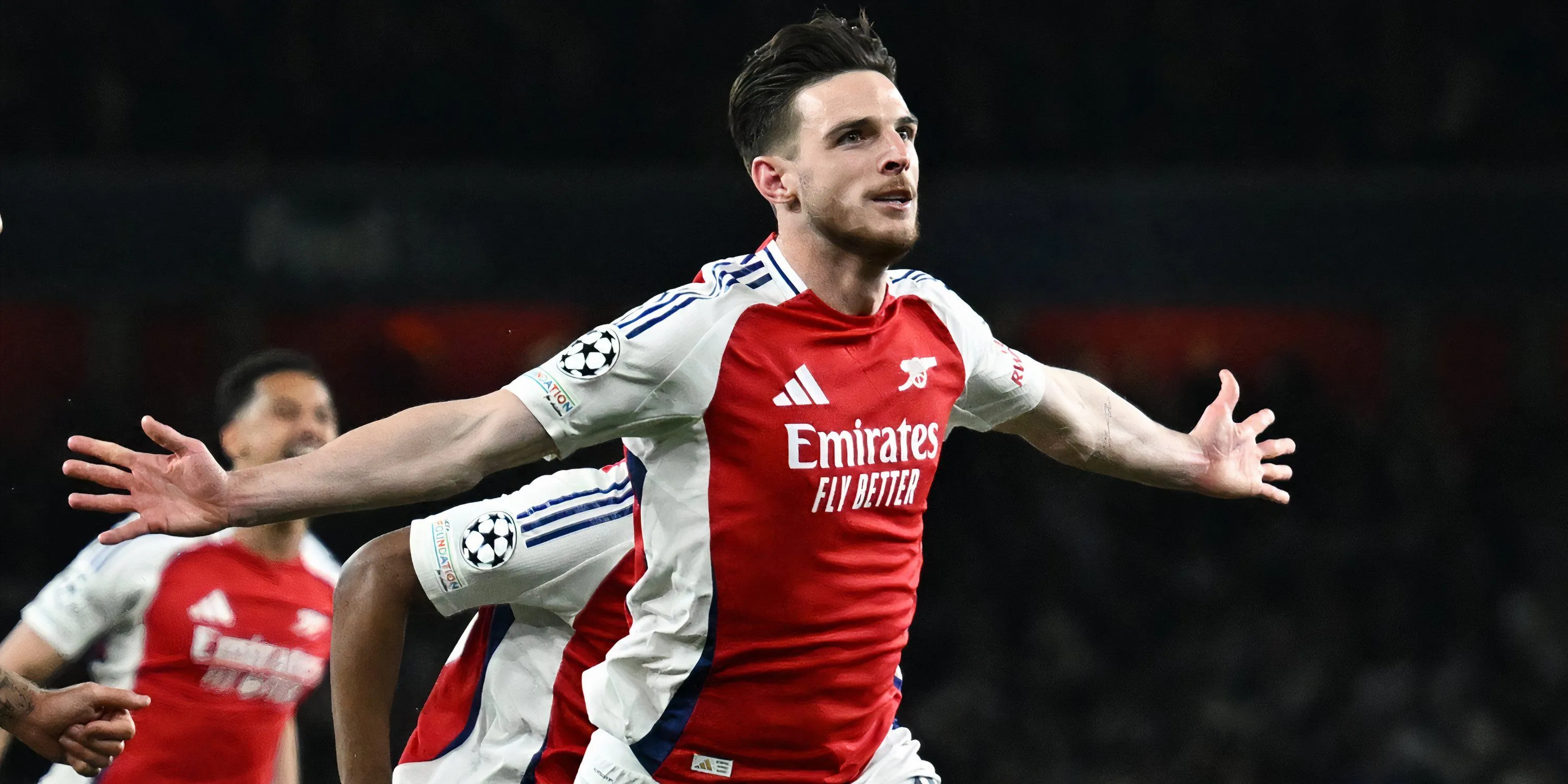 Cận cảnh Declan Rice tập trung thi đấu cho Arsenal tại Champions League