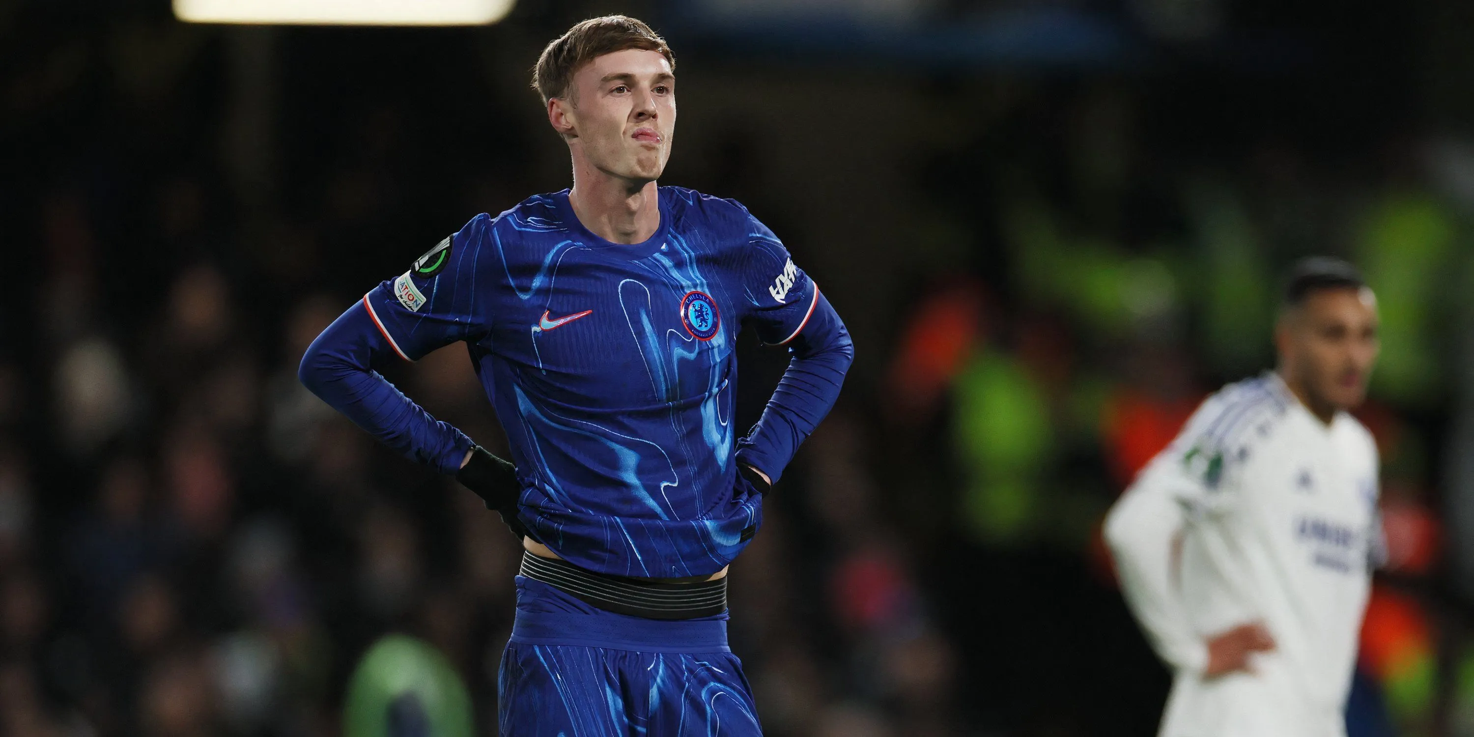 Cole Palmer của Chelsea ăn mừng, người có thể là đối tác lý tưởng cho Emegha