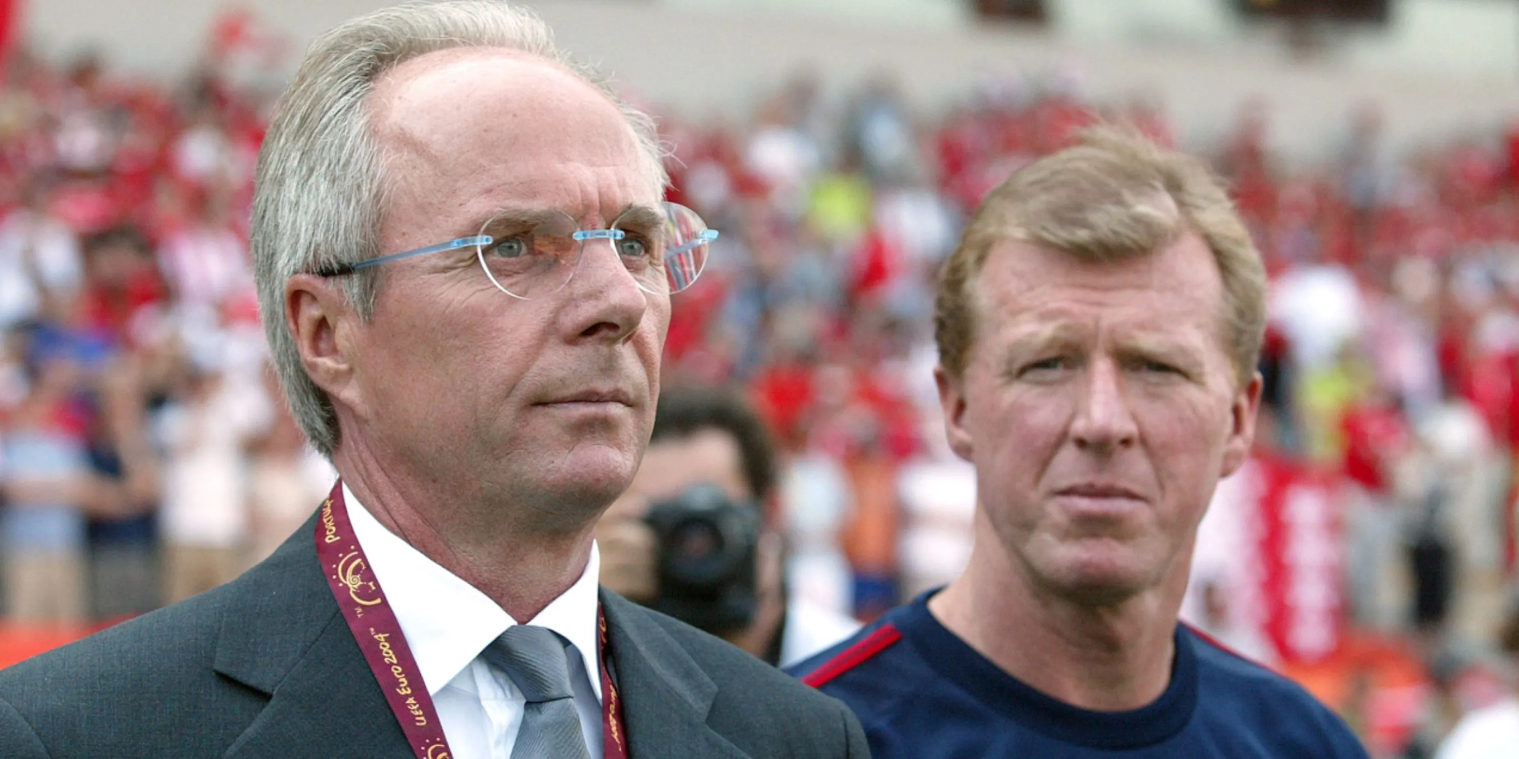 Sven Goran-Eriksson và trợ lý Steve McClaren tại ĐT Anh