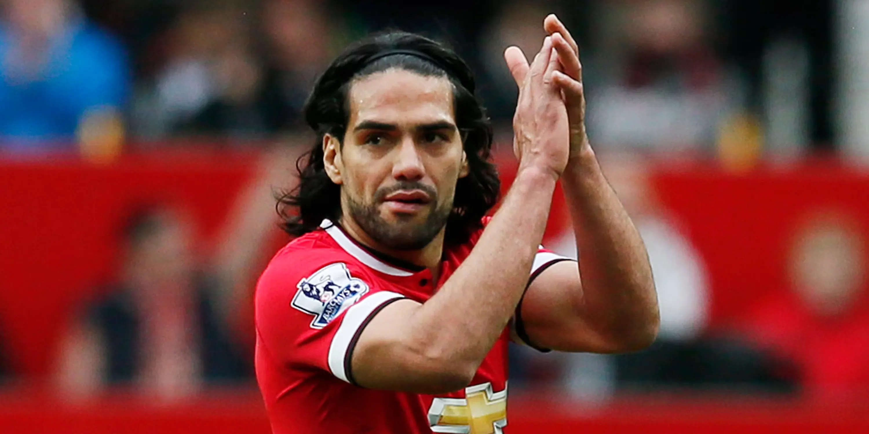 Tiền đạo Radamel Falcao trong trận đấu cho Manchester United.
