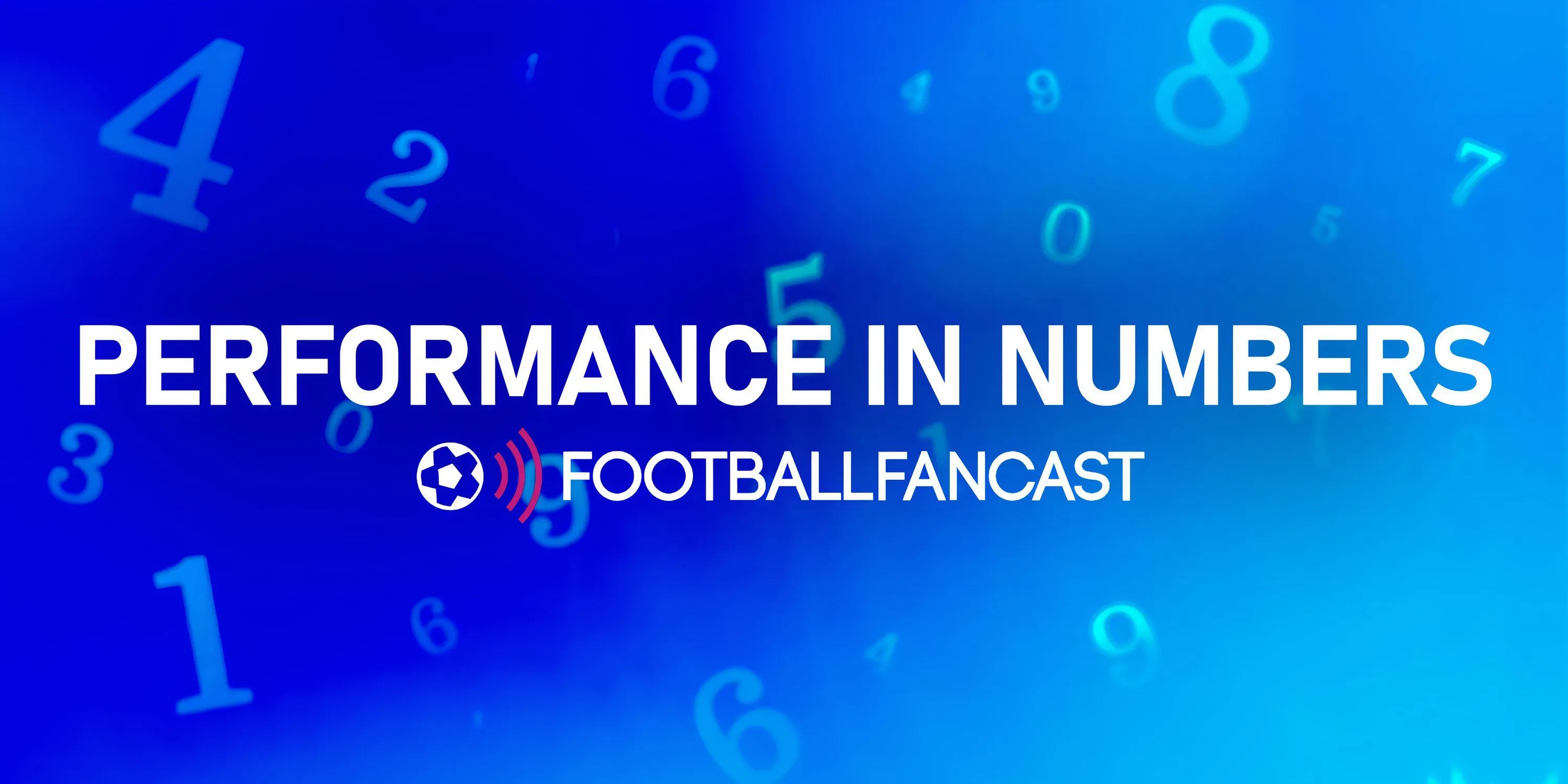 Biểu tượng series &quot;Performance in Numbers&quot; của Football FanCast, chuyên phân tích dữ liệu và thống kê trận đấu