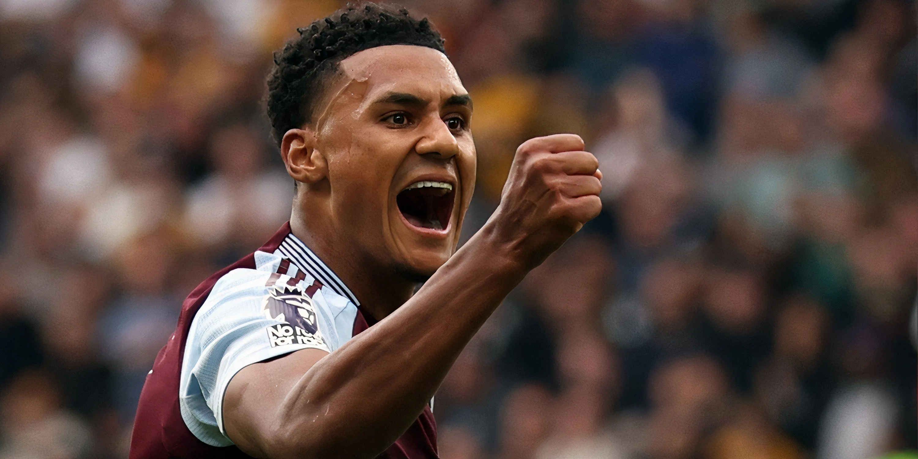 Tiền đạo Ollie Watkins của Aston Villa ăn mừng bàn thắng, mục tiêu chuyển nhượng của Manchester United
