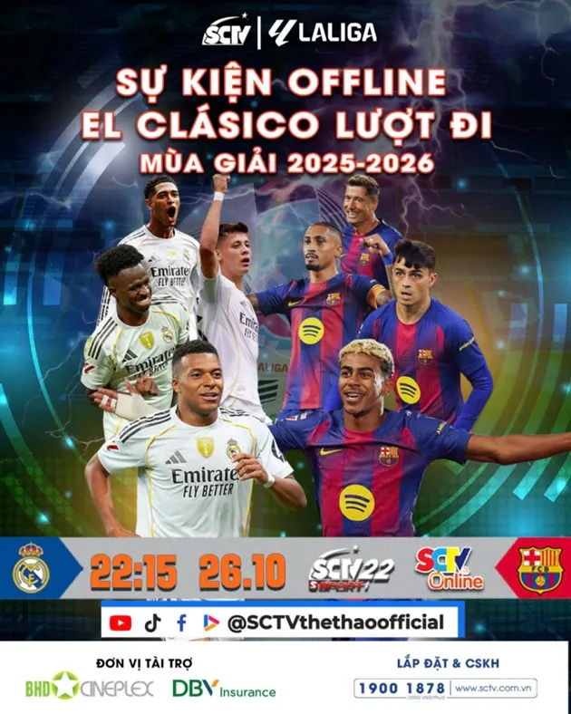 Sự kiện offline El Clásico tại rạp BHD Ba Tháng Hai (TP.HCM) với fan LaLiga tham gia